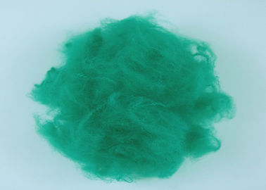 Cor verde reciclada 1.5D*51MM de fibra de grampo de poliéster para tecido não